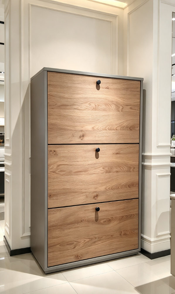 Lemari Sepatu Flipdown Drawers