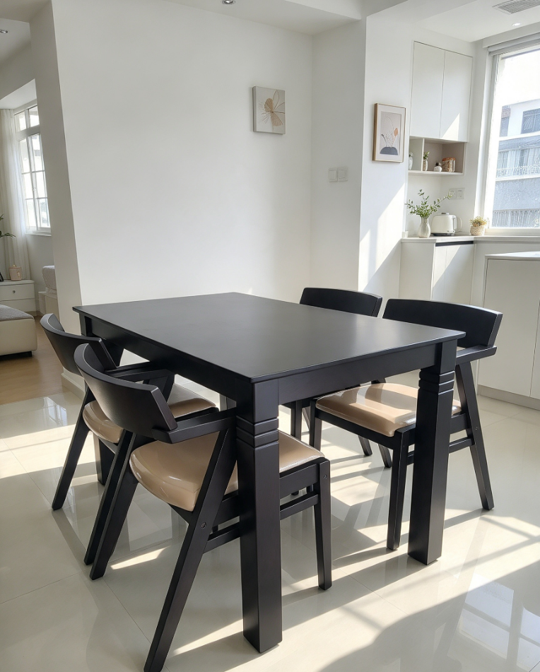 Meja Makan Set Kayu Minimalis Kontemporer